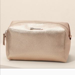 Stella & Dot Rose Gold Pouf Bag